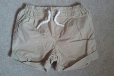 New w/o Tags Carter's Brand Girl's Khaki Shorts w/Drawstring Rolled/Cuffed Hem