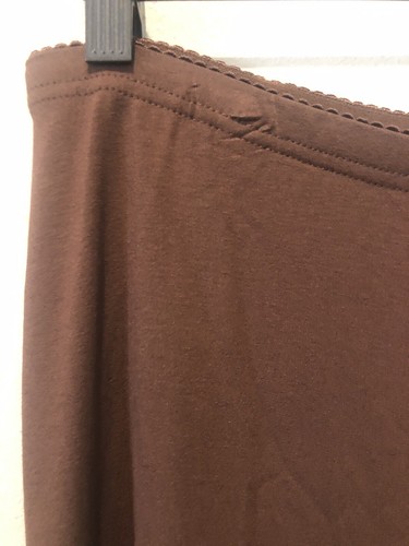 NEW J JILL Womens Medium Pants Gaucho Cropped Rayon Brown Casual Lagenlook - Picture 4 of 8