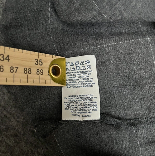 Polo Ralph Lauren Sleepwear Shirt Mens Large Gray Checked Cotton Soft Fuzzy - 第 11/11 張圖片