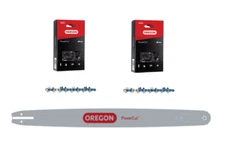 32" Bar & 2x Full Chisel Chains, for Makita, Oregon 320RNDD009 / 72EXL105G(2)