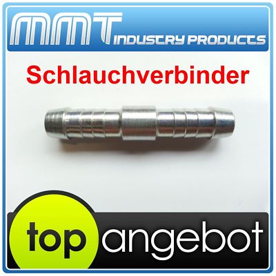SCHLAUCHVERBINDER  gerade für  Ø14-15mm  Schlauch TOP QUALITÄT MADE IN GERMANY