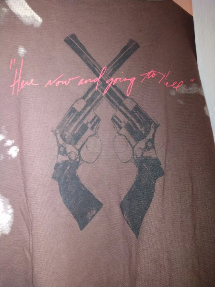 Guns N Roses T Shirt Mens Size Large L Brown Long Sleeve H&M Casual Adults - Image 4 of 4