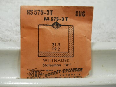 SUC RS575-3T Watch Crystal Ft Wittnauer Statesman A - 21.5 x 19.2 mm Replacement