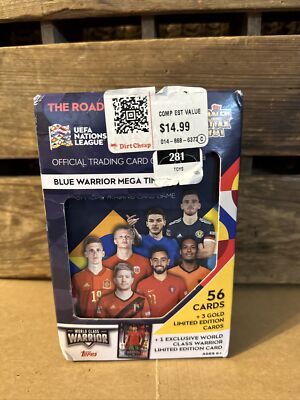2022 RTNL Attax Soccer Mega Tin/ Blue Warrior New Sealed