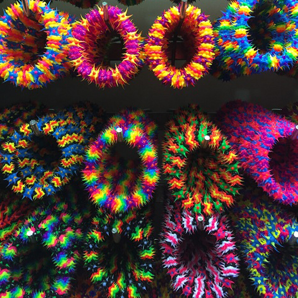 Lot Neon Jelly Silicone Rubber Bracelet Spike UV Glow In The Dark Jewelry  DIY