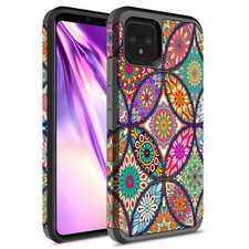 For Google Pixel 4 XL Hybrid Graphic Fashion Cute Colorful Silicone Case