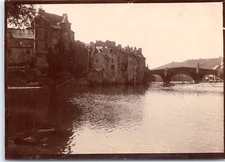 France, Espalion and the Pont Vieux vintage print, the Pont Vieux is the'object