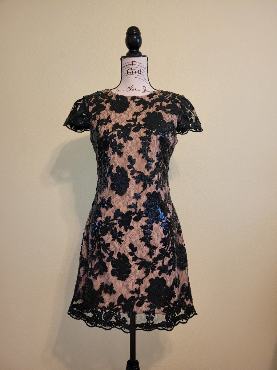 dress the population black lace dress Claudette Dress Dress the Population