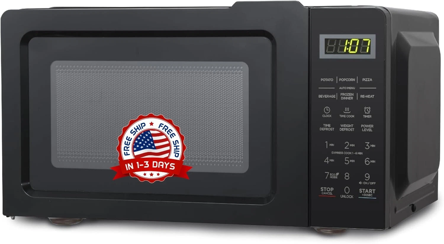Horno de microondas pequeno electrodomesticos para cocina microhonda Negro nuevo