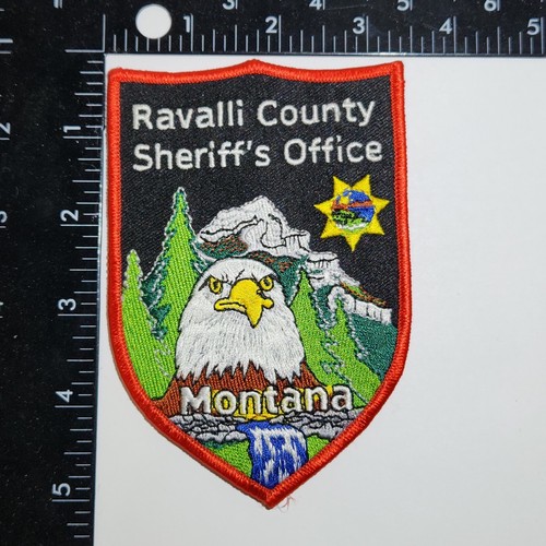 Ravalli County, Montana Sheriff Patch. 3.5x5 Inches. Great Condition!