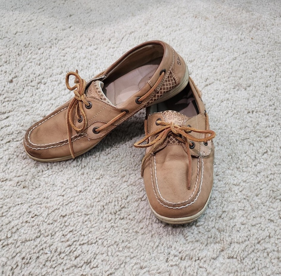 Women's Sperry Top Sider Boat Shoes Size Classic Brown Tan