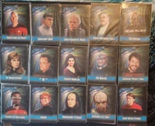 Star Trek TNG Playmates  15  Chase Card lot NM