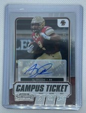 2021 Panini Contenders Football Campus Ticket AJ Dillon Auto 24/25
