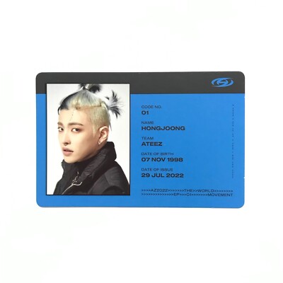 ATEEZ] THE WORLD EP.1 / Guerrilla / A ver.(파) Official ID Card | eBay