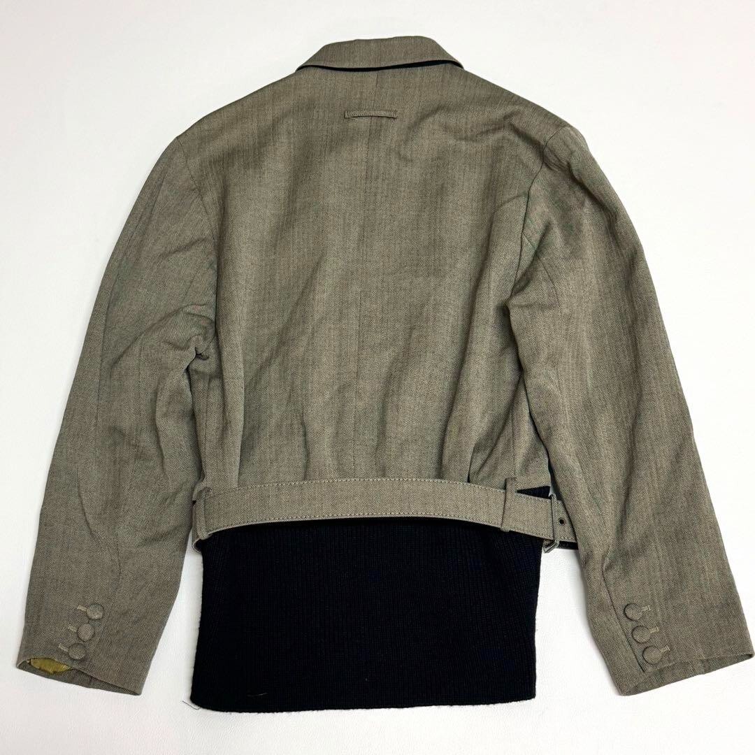 80-90's Jean Paul GAULTIER Kimono Collar Knit Docking Pullover Set