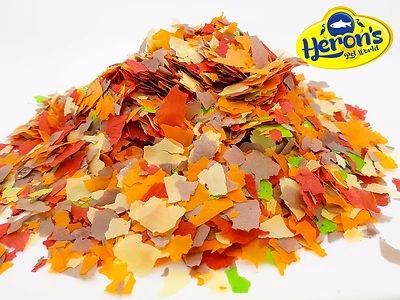 HERONS Premium Koi Flakes POND COLDWATER FISH FOOD CARP GOLDFISH ORFE