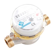 Mechanical Rotor Water Meter with Accessories Flow Meter Water Meter 3/4 Inch