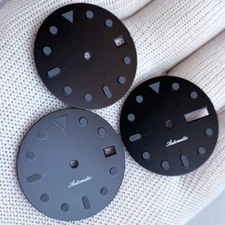 Mod 29mm Matte Black NH35 Watch Dial Face Parts For NH35 NH36A Movement Watches