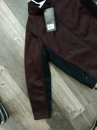 OBSCUR オブスキュージャケット Mens ZXBLK Zeroxposur Black & Maroon Jacket Cable Knit Size