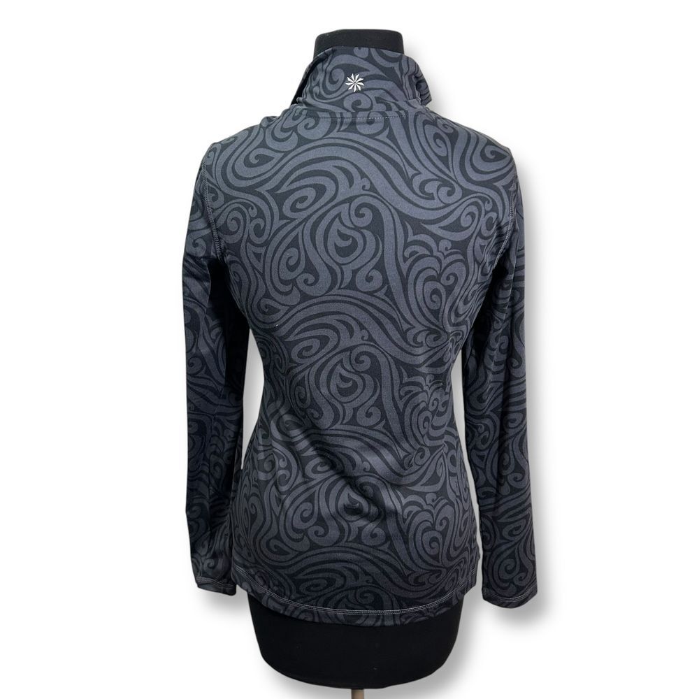 Athleta Half-Zip Pullover Swirl Pattern Performan… - image 2