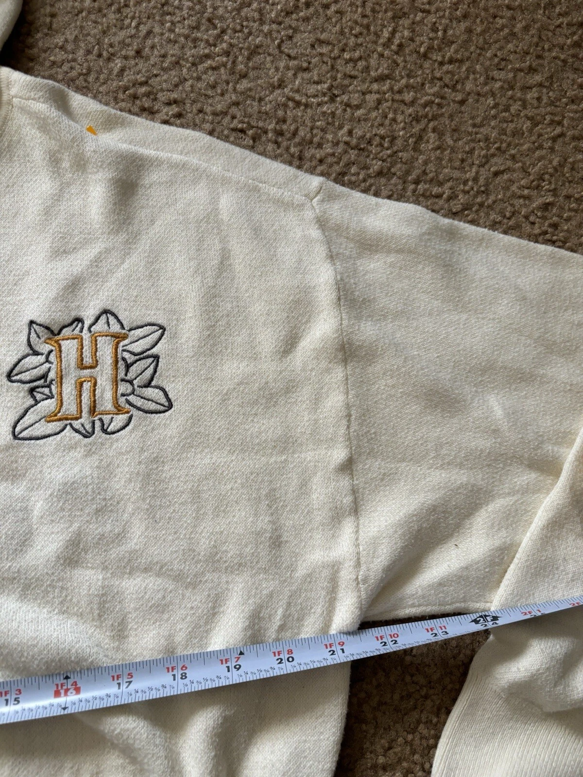 OFF WHITE Felpa con cappuccio e zip ritagliata Honor The Gift da donna taglia media