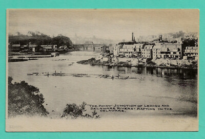 EASTON, PA. 1905 *** THE POINT *** JUNCTION RARE E. D. VOGEL ORIGINAL POSTCARD