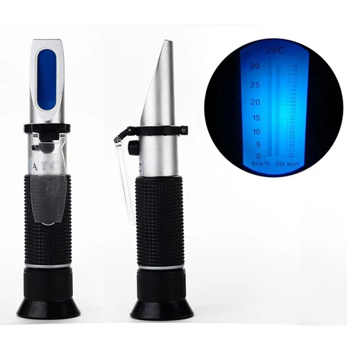 0~32% Brix Refractometer Fruit Juice Wine Sugar Homebrew Sugar Tester Meter