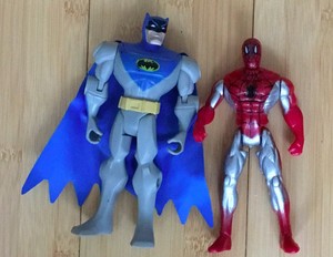 spiderman and batman action figures