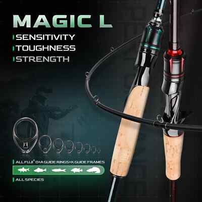 Magic L Spinning Casting Fishing Rod 1.98-2.44M UL/L/ML/MH/M 2 PCS Fishing Pole | eBay Magic L Spinning Casting Fishing Rod 1.98-2.44M UL/L/ML/MH/M 2 PCS Fishing Pole | eBay