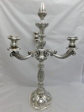 LEUCHTER-KANDELABER-KERZENLEUCHTER SILBER 13-LOTH WIEN UM 1859