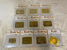 SIZZIX  Simple Impressions Embossing Folders New Lot of 10