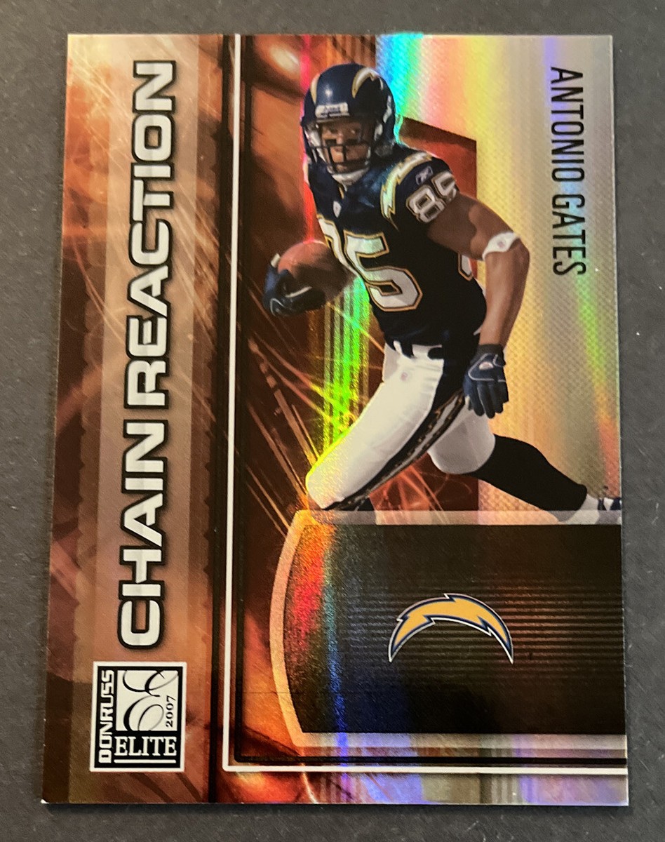 2007 ANTONIO GATES DONRUSS ELITE CR-3 CHAIN REACTION /400 SP CARD