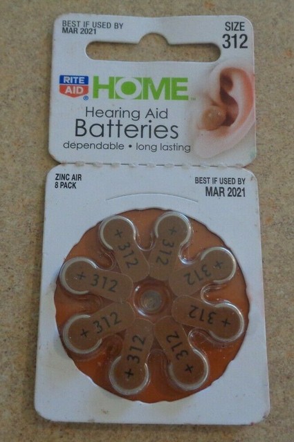 Best Hearing Aid Batteries 2021 Rite Aid Home 8 Hearing Aid Batteries Size 312 for sale online | eBay