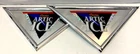 Lot of 2 Vintage COORS Triangle ARTIC ICE Mirror Beer Sign ~ 1995 ~ Bar Man Cave