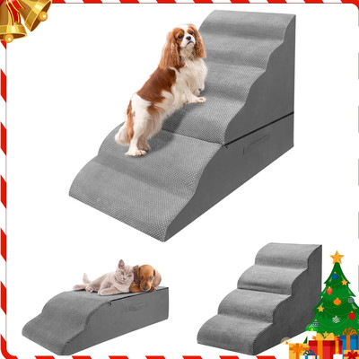 30-Inch Non-Slip Dog Steps for High Beds - Easy Pet Ramps for Small Dogs & Cats