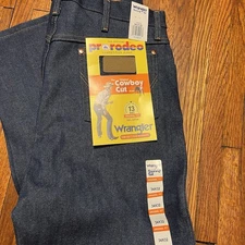 Vintage WRANGLER USA Pro Rodeo Cowboy Cut Mens Jeans Original Fit 34x32
