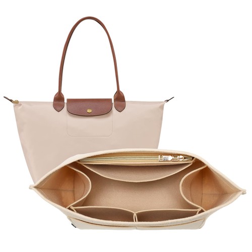 OPPOSHE Purse Organizer Insert for Longchamp Le L-11.5*7.5*9.7in, Beige