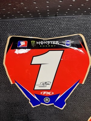 James Stewart 2009 Yamaha Monster Energy Factory Effex Plate Graphic YZ450F