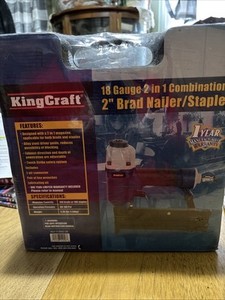 KINGCRAFT 6962-08 / 18 Gauge 2 In 1 Combination 2" BRAD NAILER/STAPLER