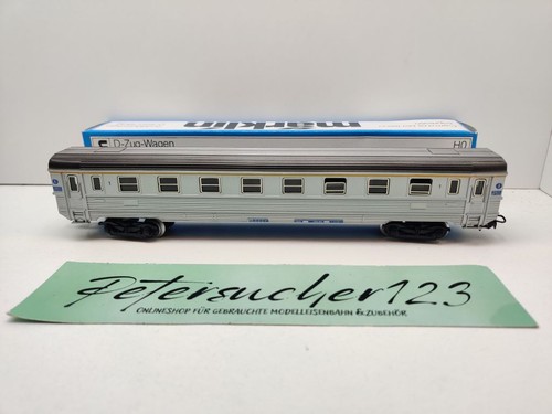 Märklin H0 AC 4076 D-Zug-Wagen 1.Kl A9uj / Inox / SNCF / OVP blau | Condition: Gebraucht
