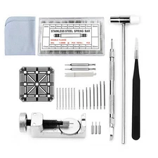 Tweezers Watch Repair Hammer Band Strap Bracelet Pins Remover Screwdriver Tool