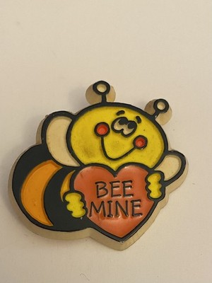 Hallmark Bee Mine Vintage Plastic Lapel Pin P87