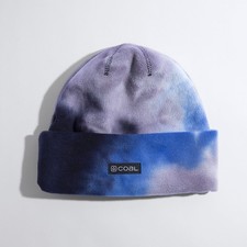 Coal The New Jack Fleece Beanie Unisex OSFM Marine Blue Tie Dye New