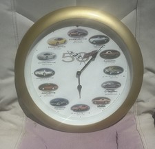 Works -corvette 50th Anniversary Collectible Wall Clock 1953 - 2003 Freeship