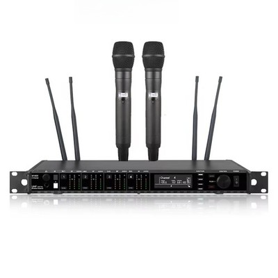 Premium Wireless Microphone System 4 Channel Wireless Microphone for Singing