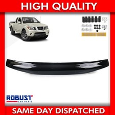 FOR NISSAN NAVARA 2006-2015 BONNET WIND STONE DEFLECTOR PROTECTOR GUARD BRA
