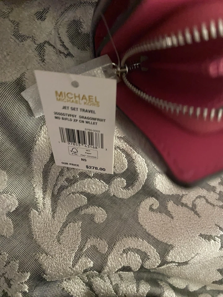 Michael Kors Jet Set Wallet With Pink Flowers - Image 3 of 4