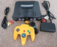Nintendo 64 Console, Controller, Power Supply, Av Lead Tested Working