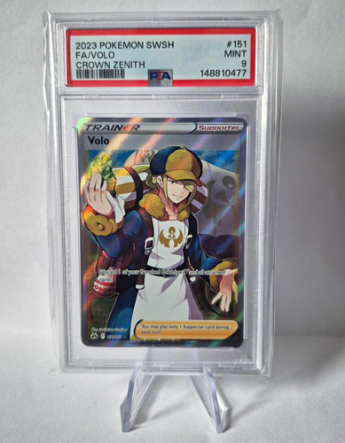 2023 Pokemon Volo Full Art 151/159 Crown Zenith PSA 9 Mint Trainer English