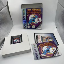 Smurfs' Nightmare (Nintendo Game Boy Color, 1998) W/Box & Manual